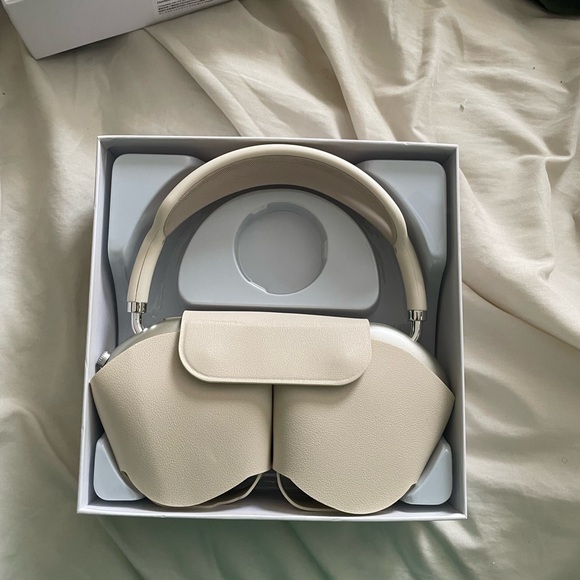 Cream Over-Ear Headphones